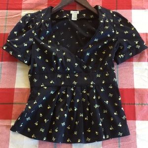 Odille Top lemon print 2